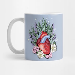 Heart with flowers Mug